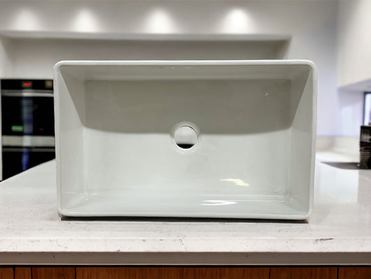 White Ceramic Farmhouse Sink