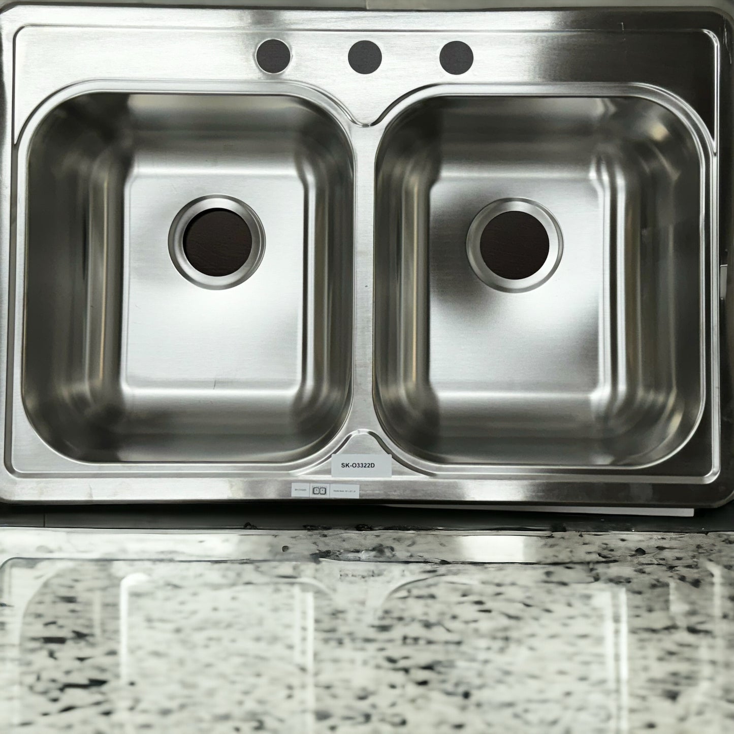 Stainless Steel Double Over Mount Kitchen Sink