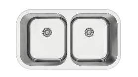 50/50 Double Bowl Stainless Steel Under Mount Sink